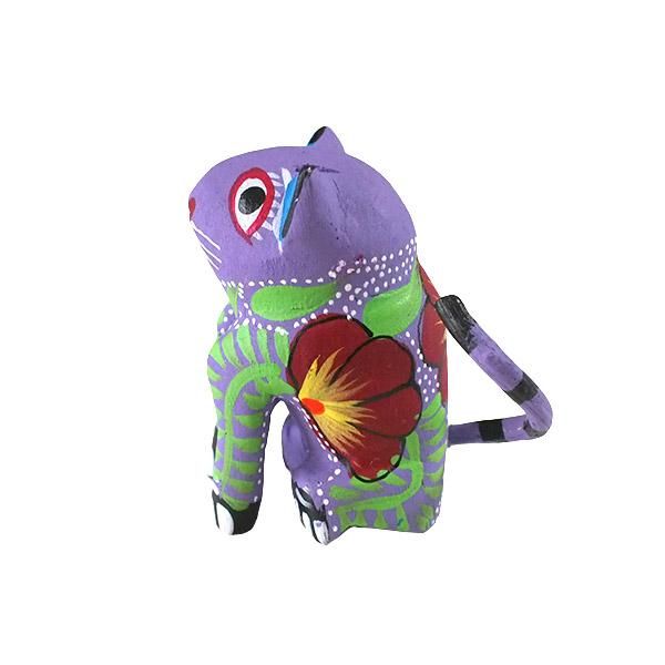 【メキシコ製】Risidoro Mexico／猫の置物 （紫） メキシコ製】Risidoro Mexico／猫の置物 （紫） 置物