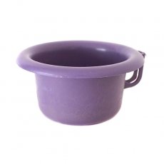 紫・パープル セネガル プラスチック片手 桶（パープル）