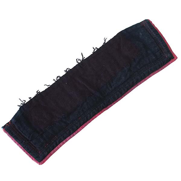 【一点もの】モン族刺繍 古布 C 黒モン族 襟部分 リメイク素材