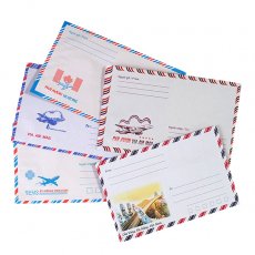 レトロキッチュなアジアン ベトナム エアメイルの封筒（5種セット）