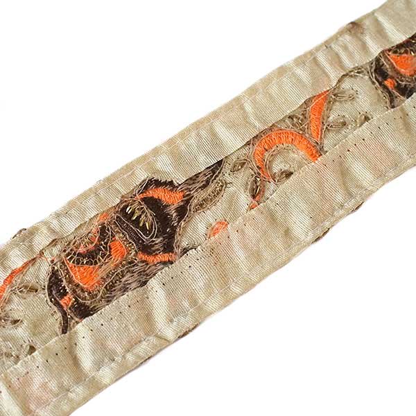 インド ゴータ刺繍 チロリアンテープ  ゾウ 3色 （幅5.5cm/50cm単位売り）【画像6】