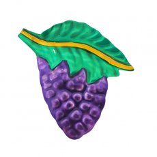紫・パープル メキシコ ブリキマグネット（ブドウ）