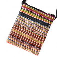 少数民族 ポーチ バッグ 財布 ベトナム モン族 刺繍 ポシェット 斜めがけバッグ（Q) 15×13 