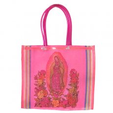 新着商品 【メキシコ直輸入】メキシコ メルカド バッグ  ピンク マリア グアダルーペ