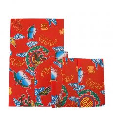 包装紙 コラージュ素材 ベトナム 包装紙 縁起の良い柄  小袋  5枚セット 手作り 