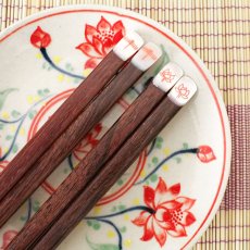 台所のもの日用品 ベトナムの箸  蓮 トンボ 柄  アジアン ベトナムご飯 