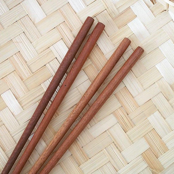 ベトナム 木製 箸  アジアンご飯【画像3】