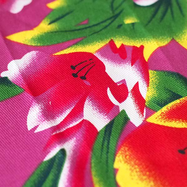 【1点のみ】ベトナム 鳳凰と牡丹 カットオフ ピンク 幅約158 ／90cm売り オリエンタル  布【画像4】