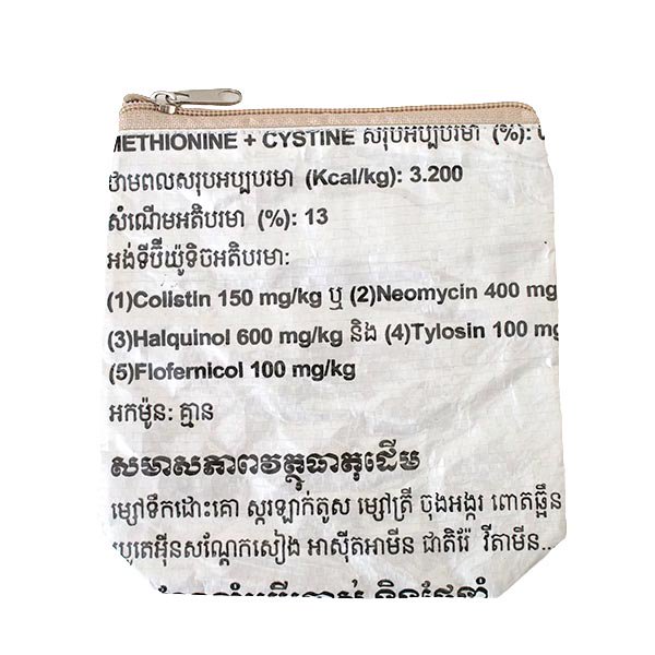 ベトナム 飼料袋リメイクポーチ