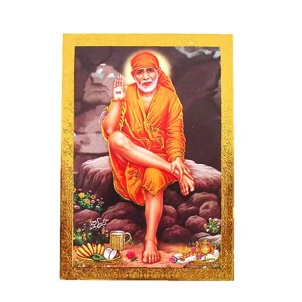 インド 神様 ポストカード  シルディ・サイ・ババ  A   サイババの本家 奇跡を起こした大聖者【画像1】