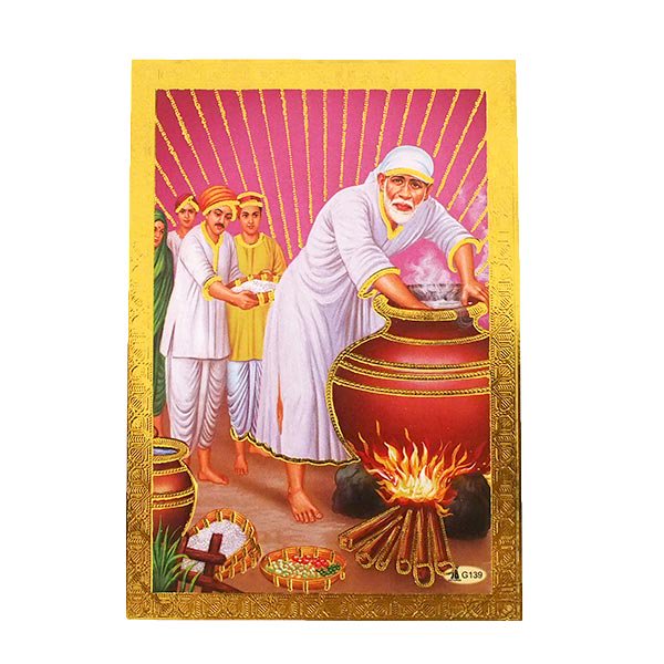 インド 神様 ポストカード  シルディ・サイ・ババ  B サイババの本家 奇跡を起こした大聖者