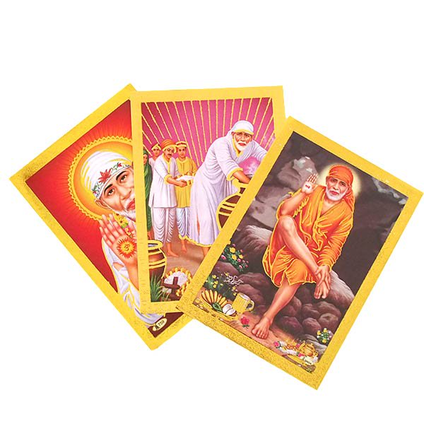 インド 神様 ポストカード  シルディ・サイ・ババ  B サイババの本家 奇跡を起こした大聖者【画像6】
