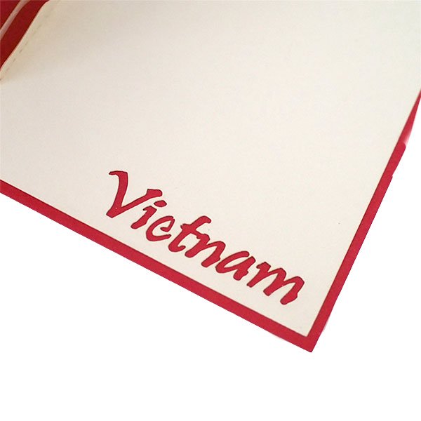 ベトナム 切り絵 ポップアップカード（水牛と人 15×10）【画像2】