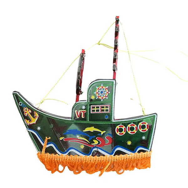 ベトナム 中秋節 飾り 船（3色）カラフル オーナメント【画像2】