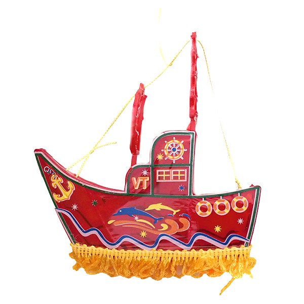ベトナム 中秋節 飾り 船（3色）カラフル オーナメント【画像4】