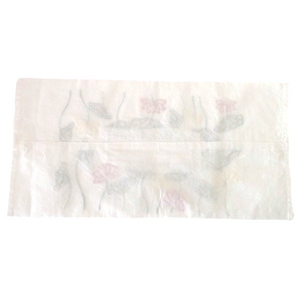 ベトナム ロータス 刺繍 ティッシュカバー  ボタンで留めるタイプ 蓮の花 【画像2】