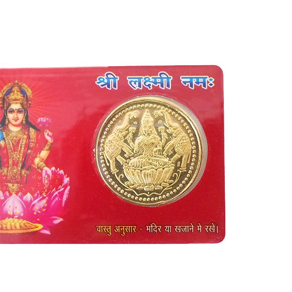 インド お守り 神様カード 金運 ラクシュミー 財布の中に入れておくと金