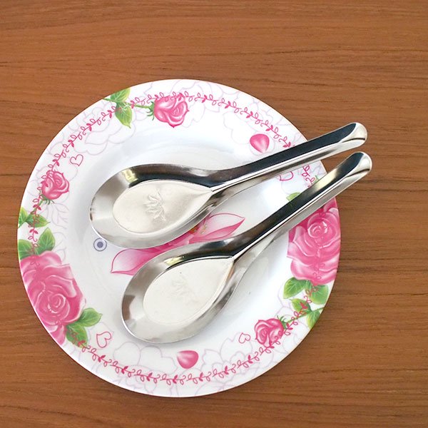 ベトナム ロータスと 薔薇 ローズ プラスチック 皿   直径 17.5cm レトロ キッチュ 【画像5】