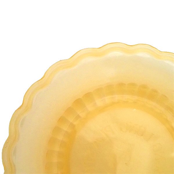 ベトナム  波型 プラスチック 皿  中サイズ  オレンジ 直径約18cm カラフル レトロ ポップ【画像2】