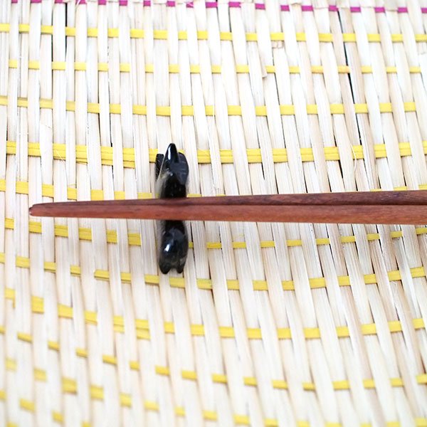 ベトナム バッファローホーン ネコ 箸置き かわいい 天然素材 【画像5】