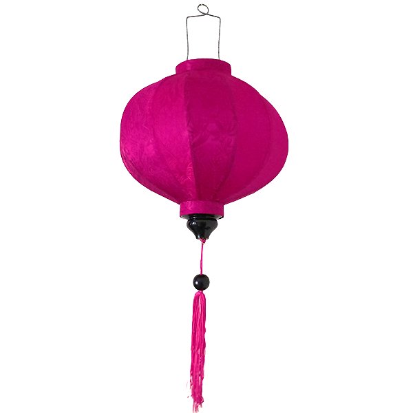 ベトナム ホイアン ランタン 丸形 ピンク（提灯） 大きめサイズ  飾り オーナメント 