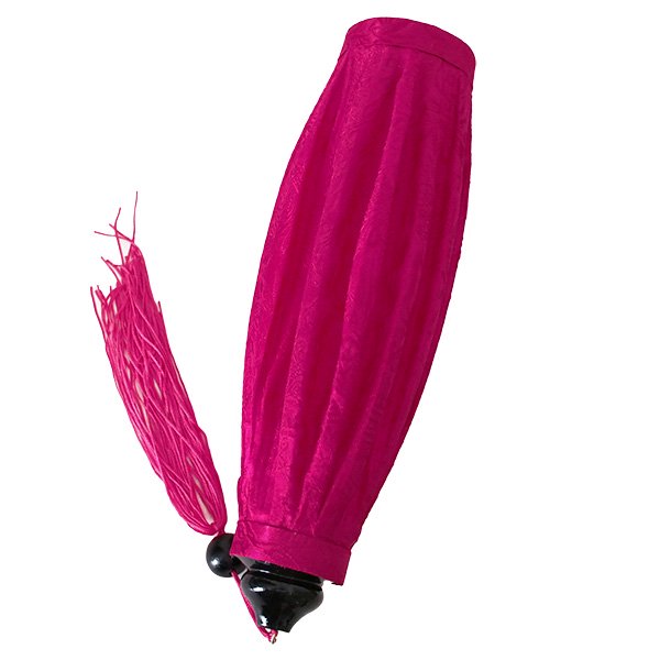 ベトナム ホイアン ランタン 丸形 ピンク（提灯） 大きめサイズ  飾り オーナメント 【画像2】