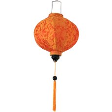 ベトナム インテリア 日用品 ベトナム ホイアン ランタン 丸形 オレンジ（提灯） 大きめサイズ  飾り オーナメント 