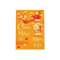 ベトナム  お年玉袋 梅の花と花瓶（あけましておめでとう）