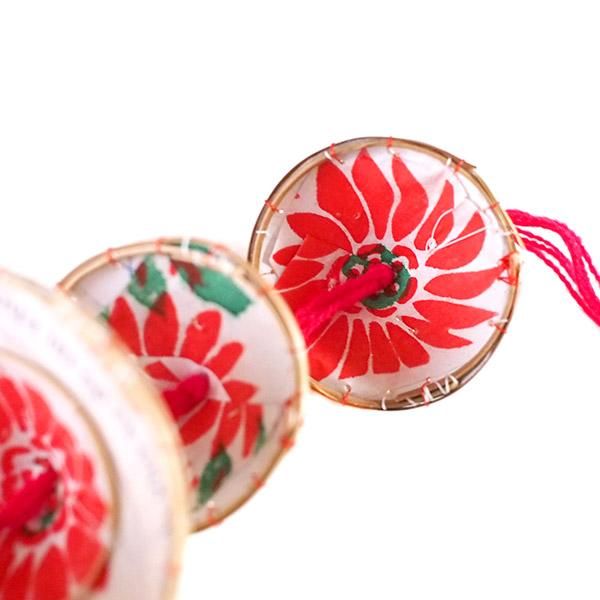 ベトナム ノンラー 三角笠 オーナメント飾り