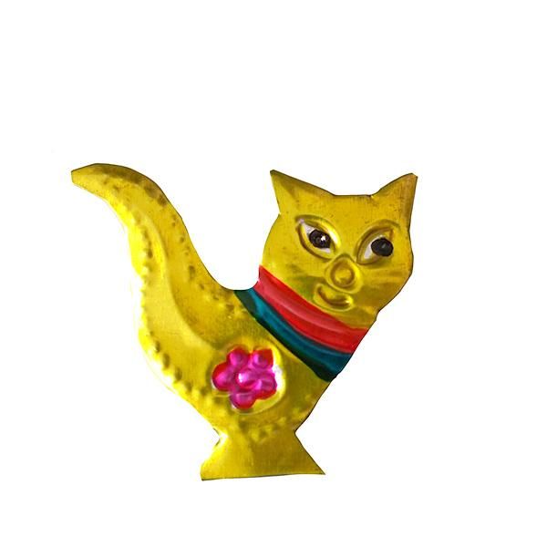 メキシコ ブリキのマグネット(ネコ2)
