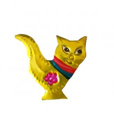 ネコ  猫 モチーフ 雑貨 メキシコ ブリキ マグネット（ネコ B）