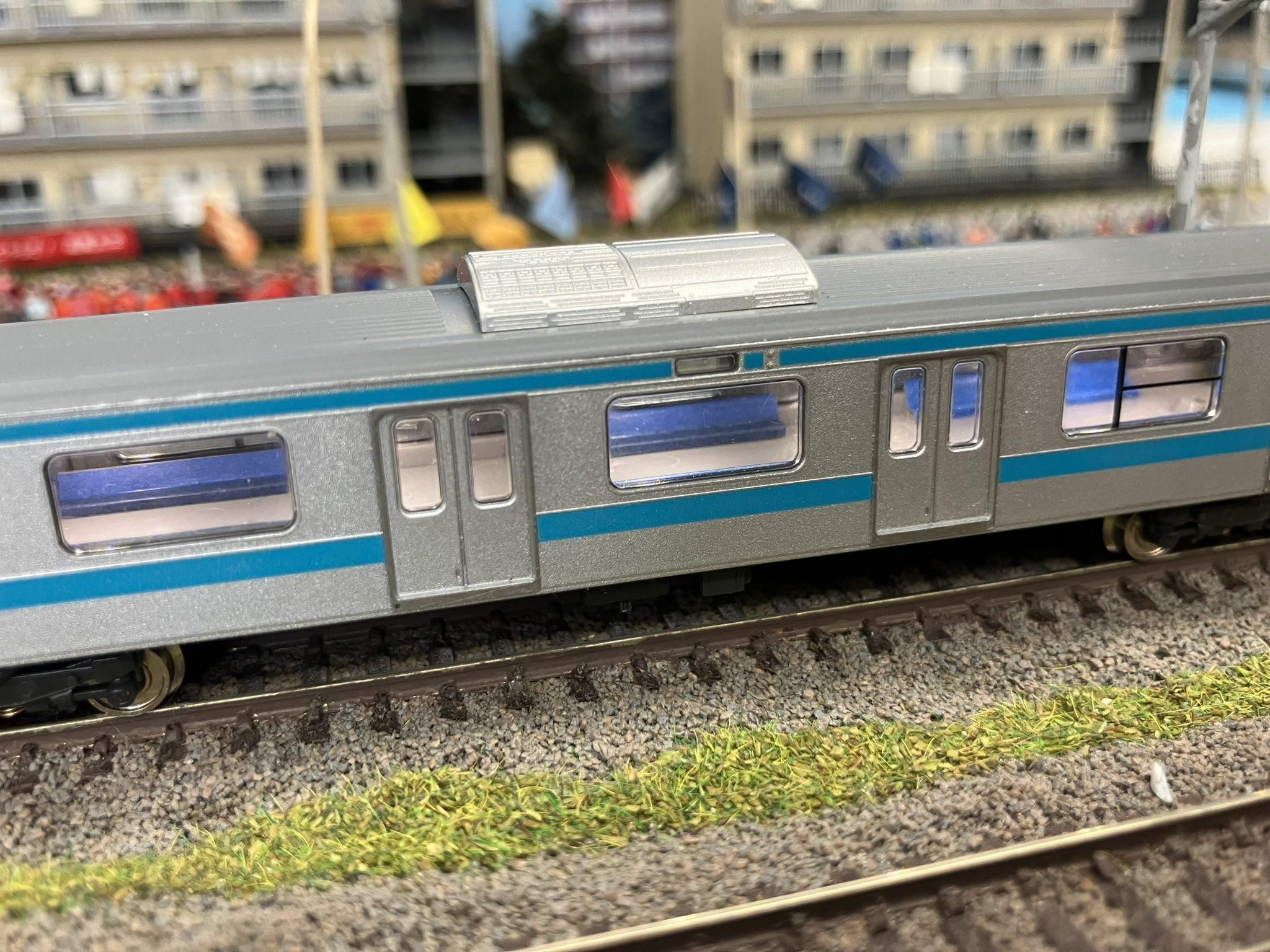 お仕事終わりの軽工作、報われるNゲージの内装シールは砂町モデル