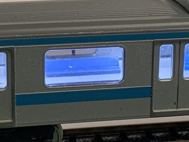 お仕事終わりの軽工作、報われるNゲージの内装シールは砂町モデル