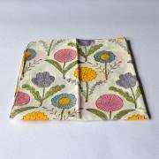 WoodBlock Print Handkerchief 花４種 カラー