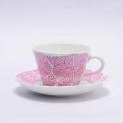 april coffee cup & saucer pink　