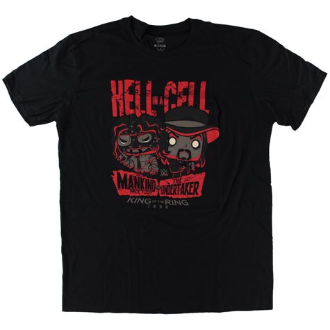 Funko POP Tees WWE マンカインド vs アンダーテイカー Tシャツ - レスリング・マーチャンダイズ