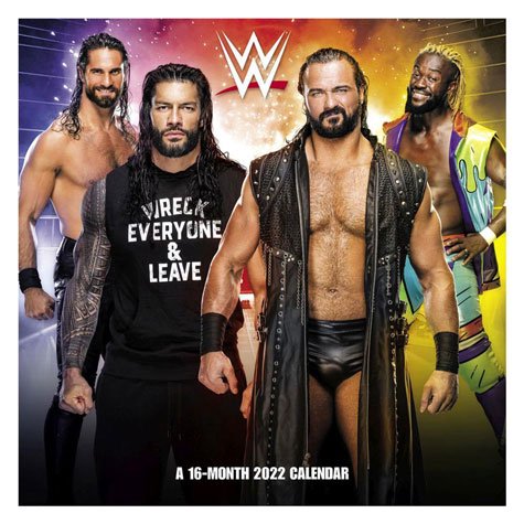 WWE Superstars 2022 ウォール・カレンダー - レスリング