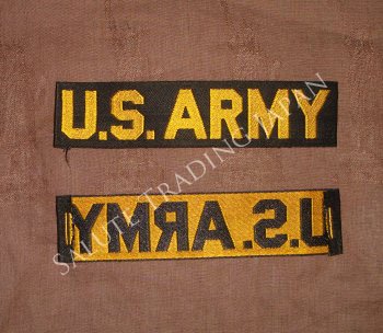 米陸軍】U.S.ARMYテープ（50-60年代黒地黄文字）デッドストック ...