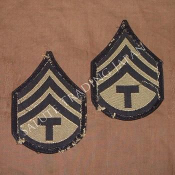 米陸軍】WWII Technician Third Grade（技術兵3級）階級章ペア