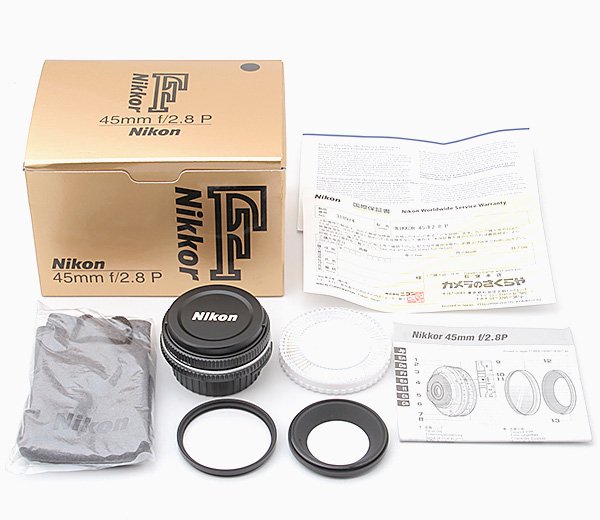ニコン Nikon AI NIKKOR 45mm F2.8P BK 元箱付属品完備 - カメラと撮影