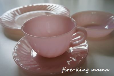 ファイヤーキング ピンクスワール セット - 食器