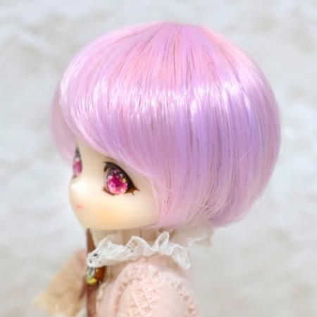 4inchグラデーションショート 桃 紫 Dollウィッグと洋服のお店 Dollce ドルチェ