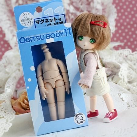 11cmオビツボディ マグネット付きホワイティ(マットスキンタイプ) - DOLLCE