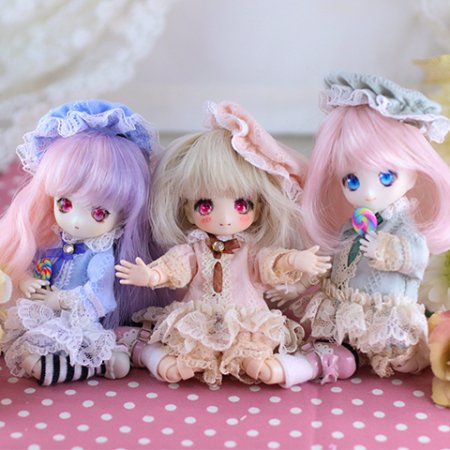 オビツ11サイズ メイドキャップ ブルー - DOLLCE