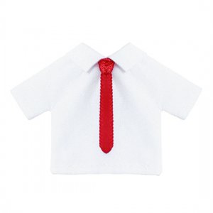 Tie shirt red