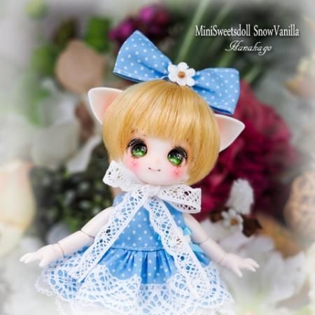 花かごの小部屋様カスタムミニスウィーツドール02 - Dollウィッグと ...