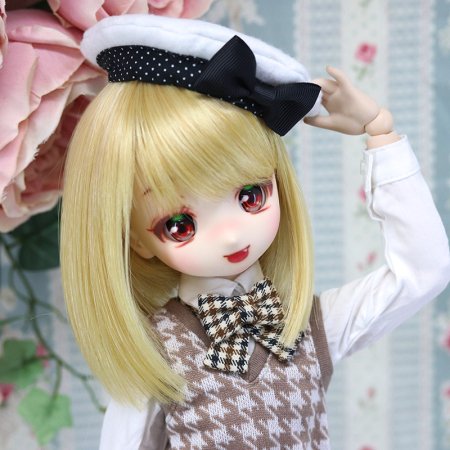 Pinky＊Panda様カスタムDollce Doll●Aヘッド『ぱんだっ娘。にぱ！』 - Dollウィッグと洋服のお店---DOLLCE---ドルチェ