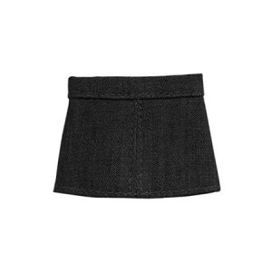 A line Skirt Black