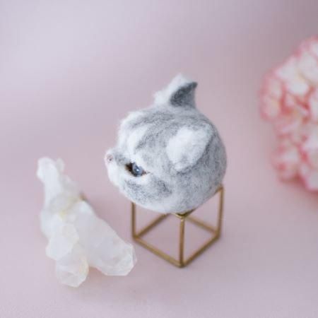 羊毛けだまkana様 羊毛フェルトドールヘッド/M_アメショ2 - DOLLCE