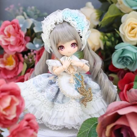 ドール　ビオラ(鈍色リボンウェーブ/ドレス) ドルチェオリジナルミニスウィーツドール ミニスウィーツドール あまむす ビオラ - メルカリ